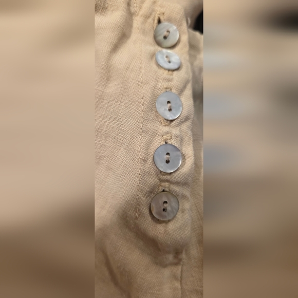 Agolde Wheat Coloured Long Linen Skirt. Summer Weight. Lg. - Picture 14 of 14